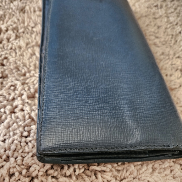 Burberry Blue Leather Wallet - Picture 3 of 11